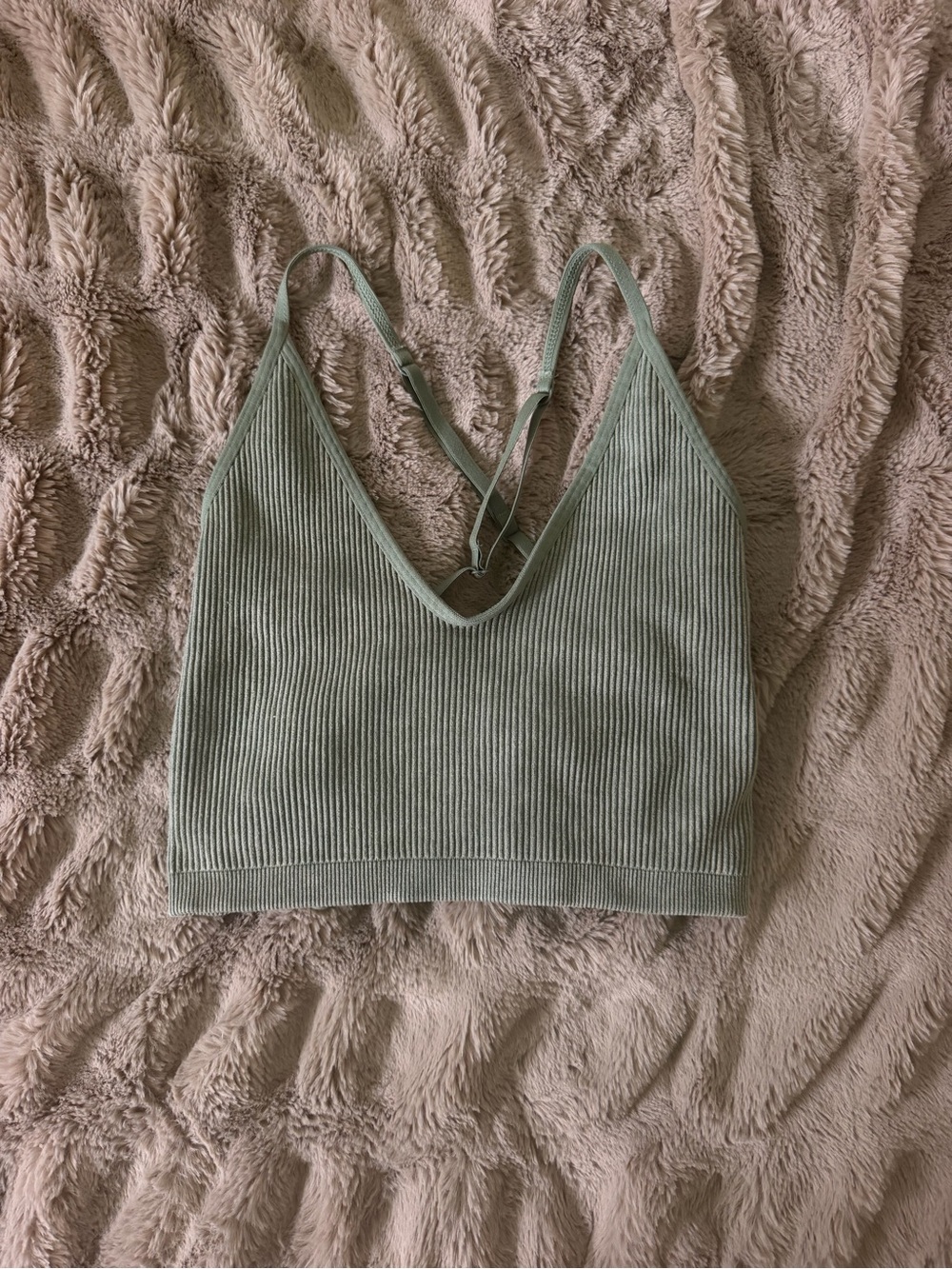 Aerie Ribbed Tank Top Bra